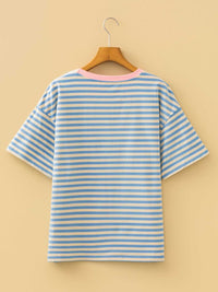 Striped Round Neck Casual T-Shirt 100100732461162 24 Affordable Fashion Under $100 Jerry's Apparel 