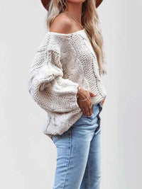 Chunky Cable Knit Long Sleeve Sweater 100100564229501 50 Affordable Fashion Under $100 Jerry's Apparel 