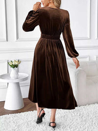 Velvet A-Line Dress with Lace Trim 100100822255548 50 Affordable Fashion Under $100 Jerry's Apparel 