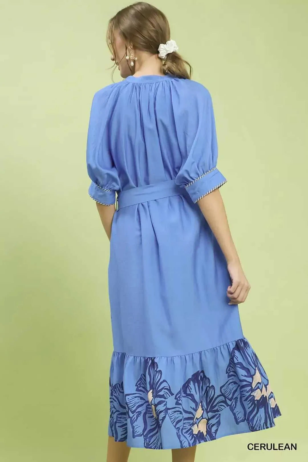Umgee Floral Belted Midi Dress 100100260511577 66 Affordable Fashion Under $100 Jerry's Apparel 