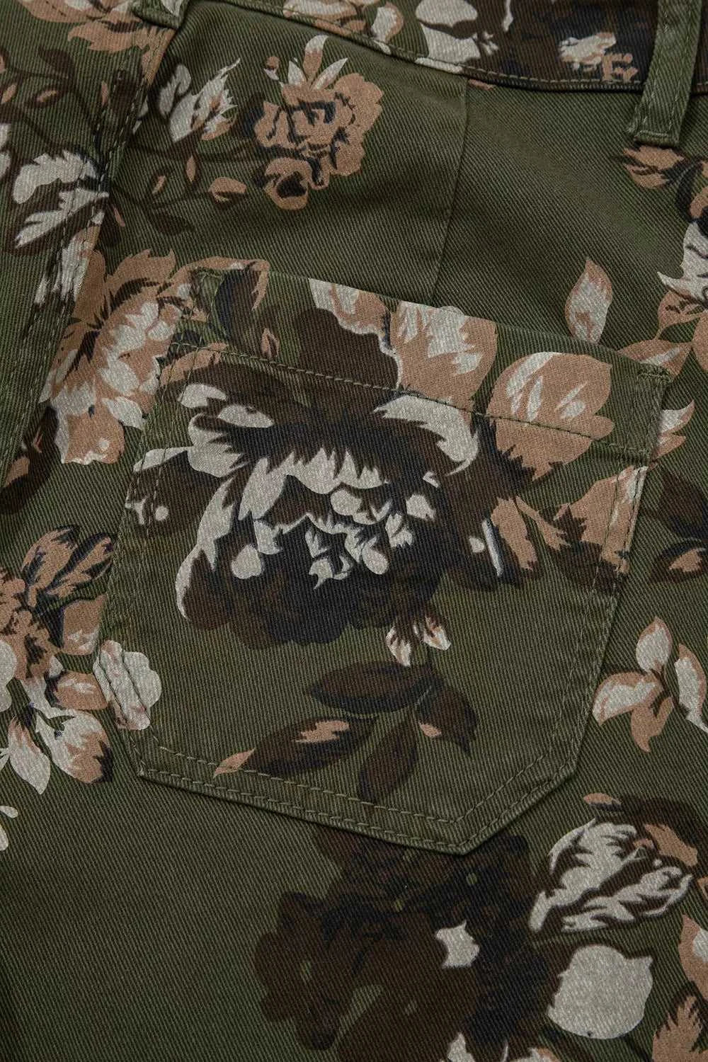 Vintage Style Floral Print High Waist Wide Leg Jeans 100100212050078 65 Seasonal Fashion Collections Jerry's Apparel 