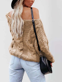 Chunky Cable Knit Long Sleeve Sweater 100100564229501 50 Affordable Fashion Under $100 Jerry's Apparel 