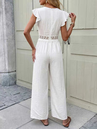 Lace Trim Wide Leg Jumpsuit 100100601464606 40 Affordable Fashion Under $100 Jerry's Apparel 