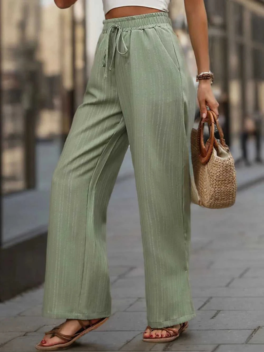 Perfee High Waist Wide Leg Pants 100100120451613 30 Affordable Fashion Under $100 Jerry's Apparel 