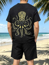 Men's Full Size Round Neck Tee and Shorts Set Plus Size 100400477639442 40 Affordable Fashion Under $100 Jerry's Apparel 