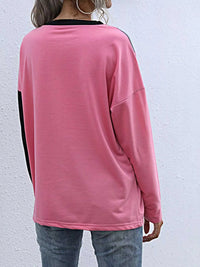 Color Block Casual Round Neck Sweatshirt 100100535892353 23 Affordable Fashion Under $100 Jerry's Apparel 