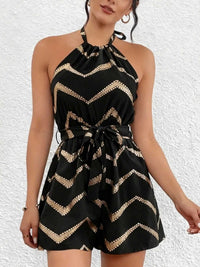 Chevron Halter Neck Romper 100100181015447 22 Affordable Fashion Under $100 Jerry's Apparel 