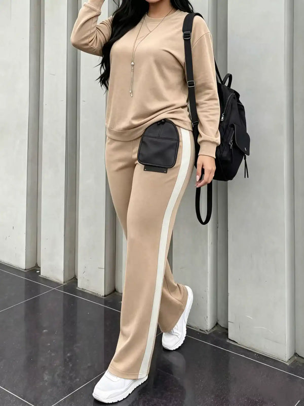 Dropped Shoulder Top and Pants Set 101001377082947 63 Gifts for Her Jerry's Apparel 