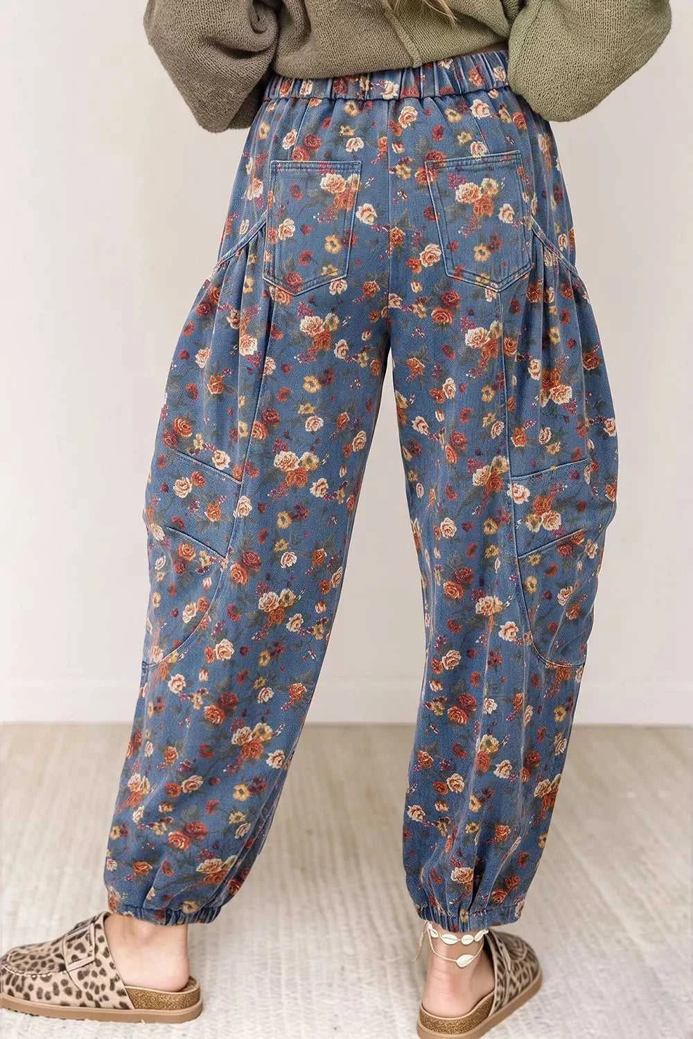 Floral Print Relaxed Fit Jeans 100100867851036 85 Affordable Fashion Under $100 Jerry's Apparel 