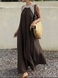 Crochet Trim Sleeveless Maxi Dress 100100555931354 39 Affordable Fashion Under $100 Jerry's Apparel 