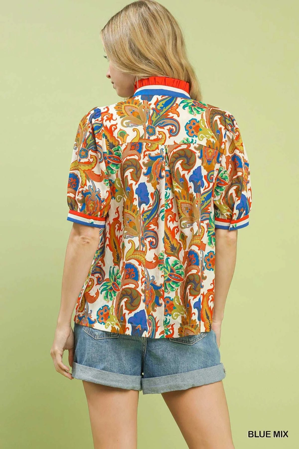 Umgee Jacquard Abstract Print Top 100100951011325 49 Affordable Fashion Under $100 Jerry's Apparel 