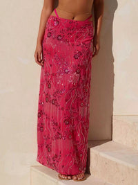 Sequin Embroidered Maxi Skirt 100100873081320 70 Affordable Fashion Under $100 Jerry's Apparel 