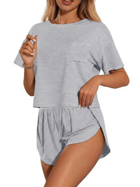 Printed Round Neck Tee and Shorts Set 100100695671655 31 Affordable Fashion Under $100 Jerry's Apparel 