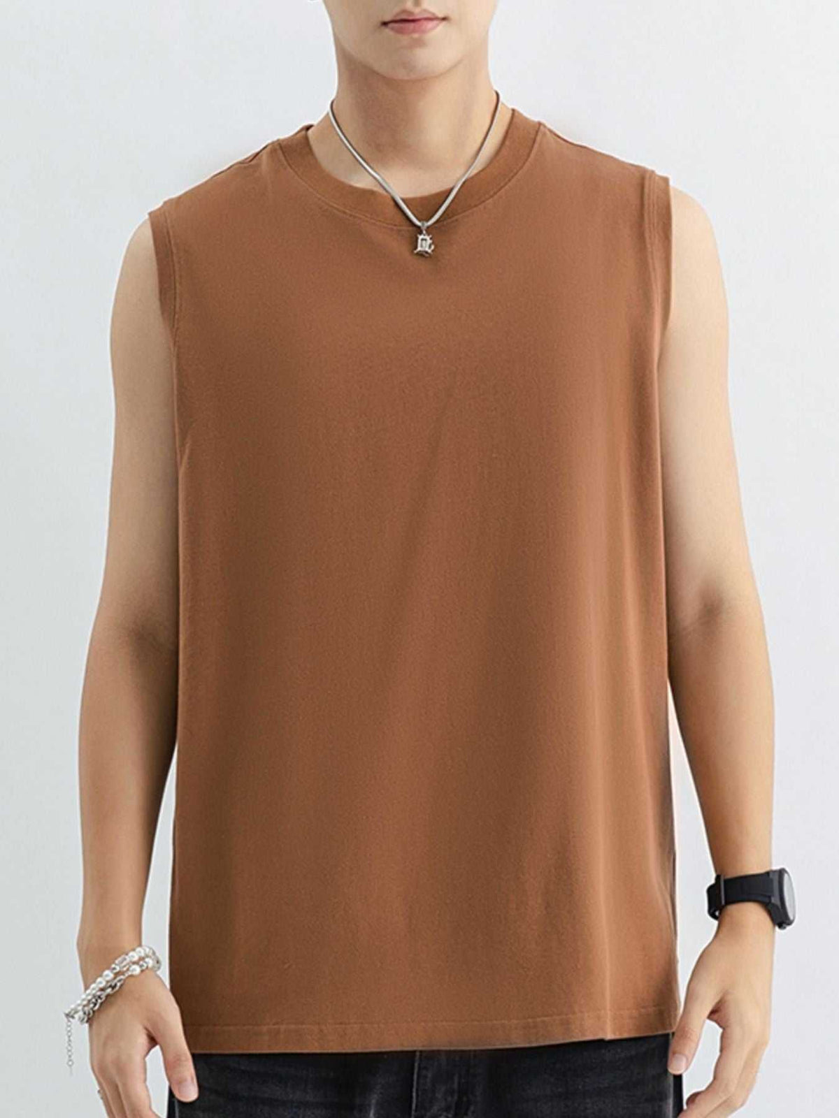 Men's Plus Size Round Neck Tank 100400685140282 56 Affordable Fashion Under $100 Jerry's Apparel 