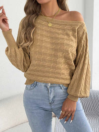 Cable Knit Boat Neck Sweater 101002602212115 36 Affordable Fashion Under $100 Jerry's Apparel 
