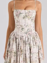 Floral Spaghetti Straps Midi Dress 101001005550846 56 Affordable Fashion Under $100 Jerry's Apparel 