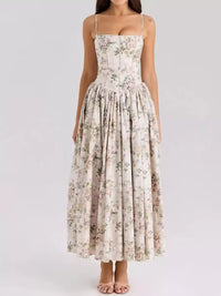 Floral Spaghetti Straps Midi Dress 101001005550846 56 Affordable Fashion Under $100 Jerry's Apparel 