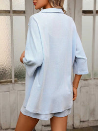 Textured Shirt and Shorts Set 100100159367823 54 Affordable Fashion Under $100 Jerry's Apparel 