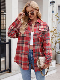 Plaid Button Up Long Sleeve Shirt