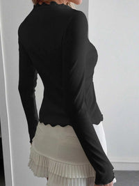 Lace Trim Long Sleeve Top 100100696599078 30 Affordable Fashion Under $100 Jerry's Apparel 