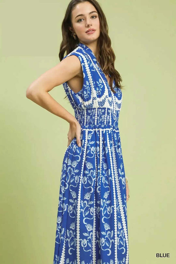 Umgee Sleeveless Smocked Midi Dress 100100878561997 62 Affordable Fashion Under $100 Jerry's Apparel 