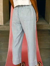 Stripe Mid Rise Drawstring Waist Jeans 100100698319800 58 Affordable Fashion Under $100 Jerry's Apparel 