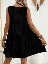 Plaid Round Neck Sleeveless Mini Dress 100100093541083 32 Affordable Fashion Under $100 Jerry's Apparel 