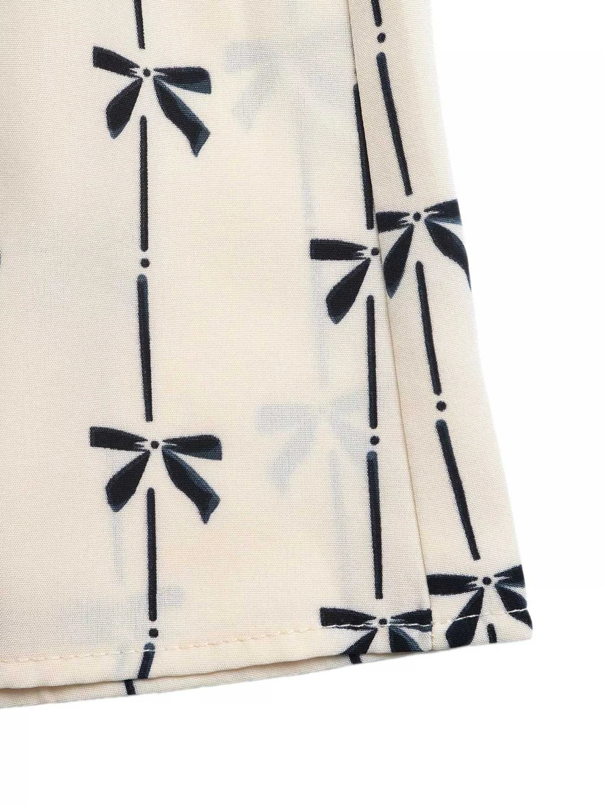 Bow Print Halter Neck Smocked Romper 100100154813524 28 Women's Romper Affordable Fashion Under $100 Jerry's Apparel 