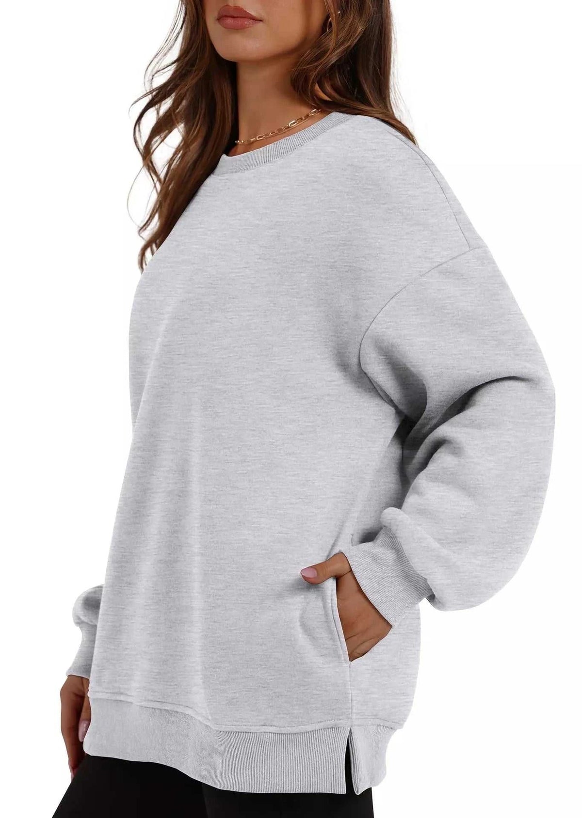 Casual Solid Color Long Sleeve Sweatshirt 100100430421753 39 Affordable Fashion Under $100 Jerry's Apparel 