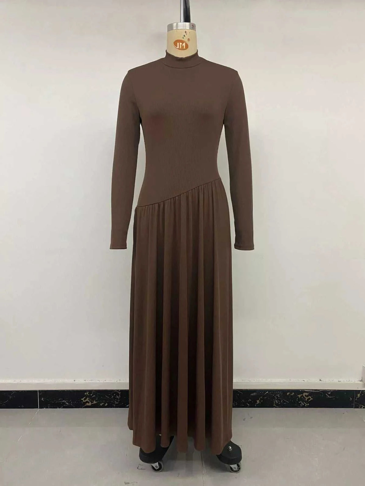Mock Neck Long Sleeve Midi Dress 100100147422715 46 Affordable Fashion Under $100 Jerry's Apparel 