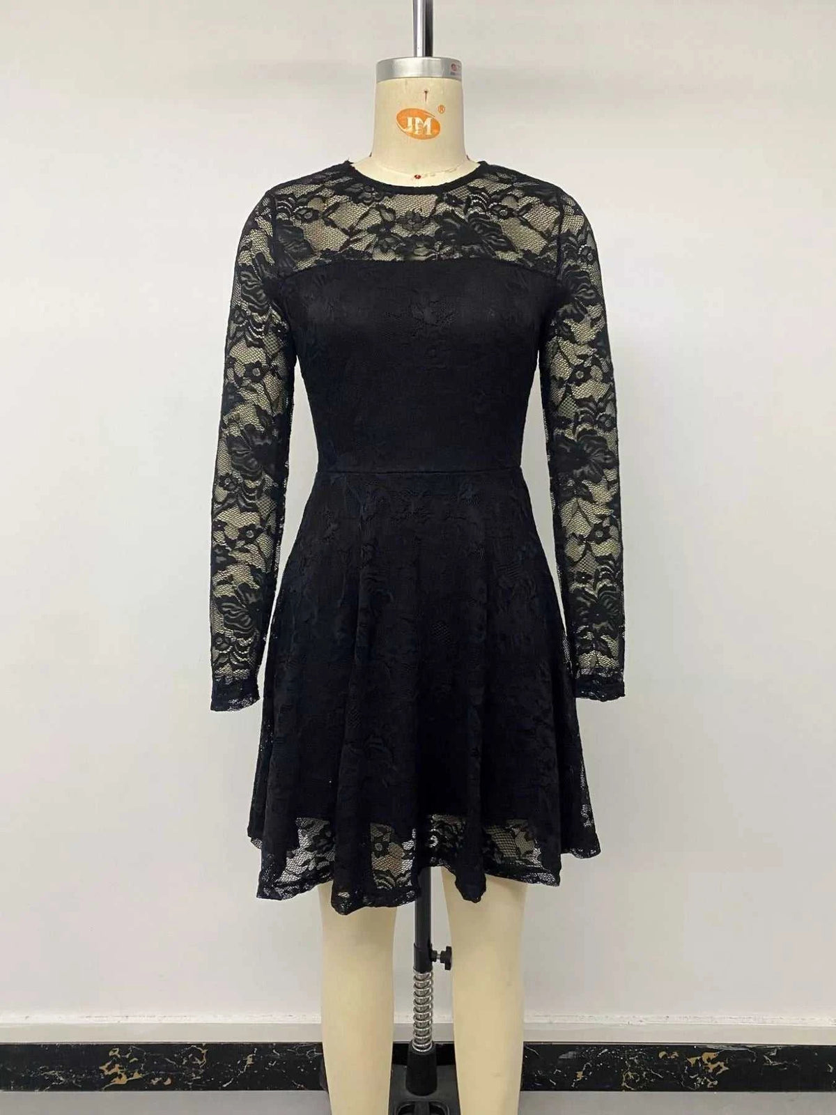 Elegant Lace Long Sleeve Mini Dress 100100416267277 48 Affordable Fashion Under $100 Jerry's Apparel 