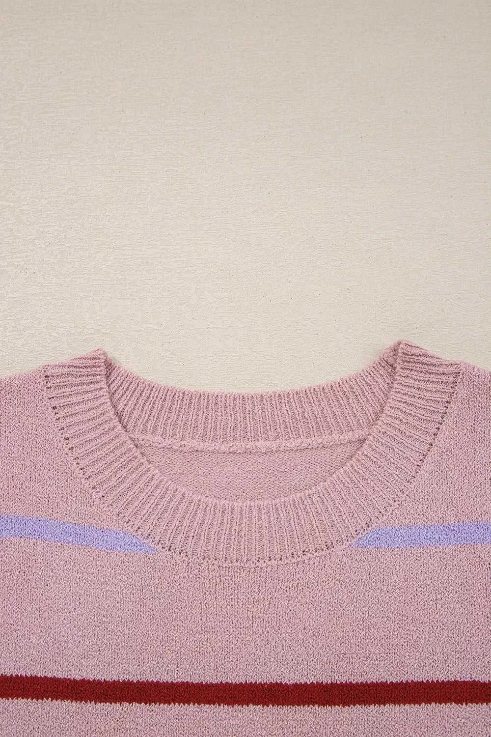 Striped Drop Shoulder Long Sleeve Sweater 100100465681268 45 Affordable Fashion Under $100 Jerry's Apparel 