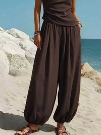 Full Size One-Shoulder Top and Wide Leg Pants Set Plus Size 100100433821316 36 Affordable Fashion Under $100 Jerry's Apparel 