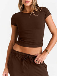 Round Neck Short Sleeve Tee and Pants Set 100100270766561 43 Affordable Fashion Under $100 Jerry's Apparel 