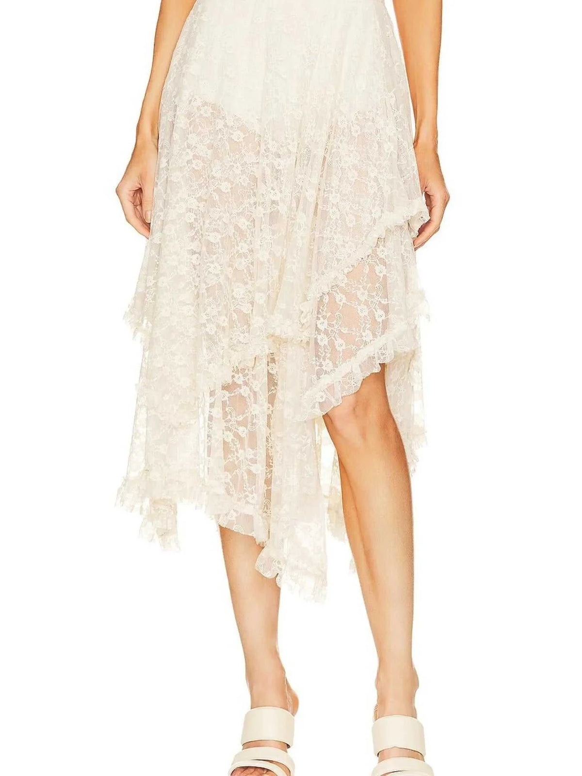 Asymmetrical Lace Midi Skirt 100100887265685 41 Gifts for Her Jerry's Apparel 
