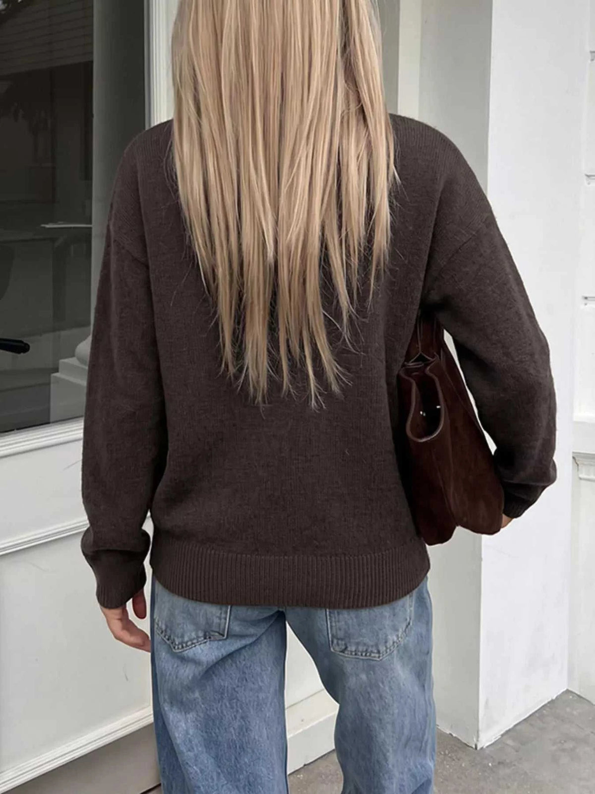 Crew Neck Button-Up Cardigan 100100204683284 50 Affordable Fashion Under $100 Jerry's Apparel 
