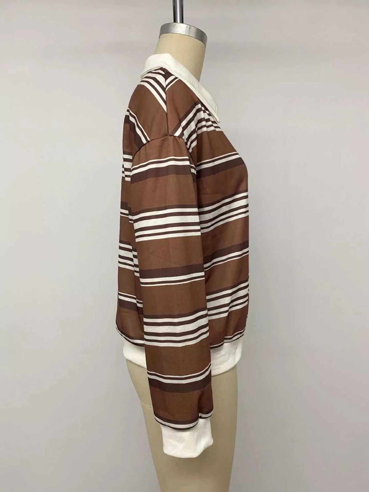 Striped Dropped Shoulder Sweatshirt 100100762570842 33 Affordable Fashion Under $100 Jerry's Apparel 