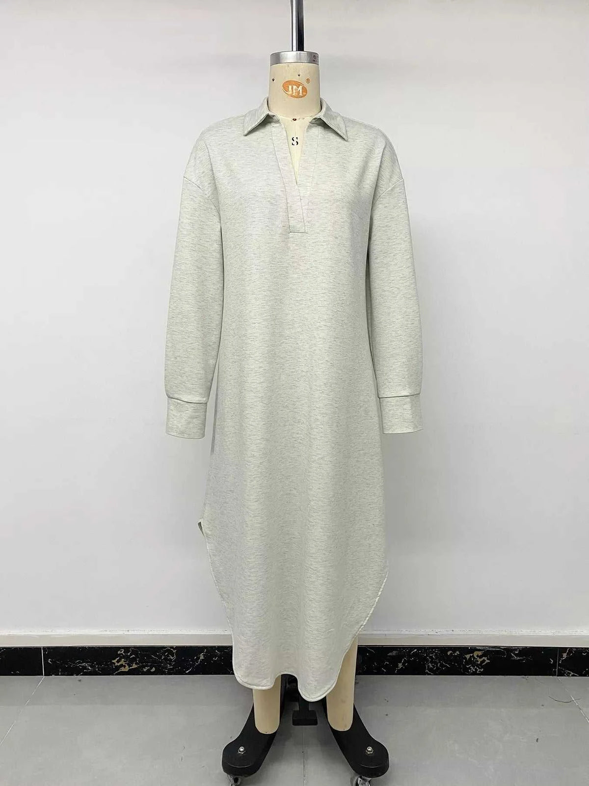 Polo Collar Long Sleeve Midi Dress 101001353552145 48 Affordable Fashion Under $100 Jerry's Apparel 
