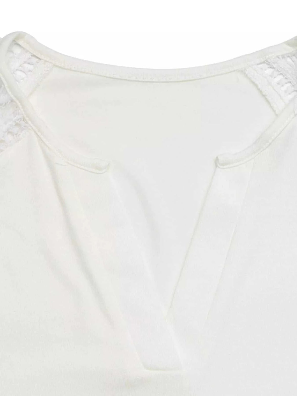 Lace Sleeve Notched Top 100100021848686 29 Affordable Fashion Under $100 Jerry's Apparel 