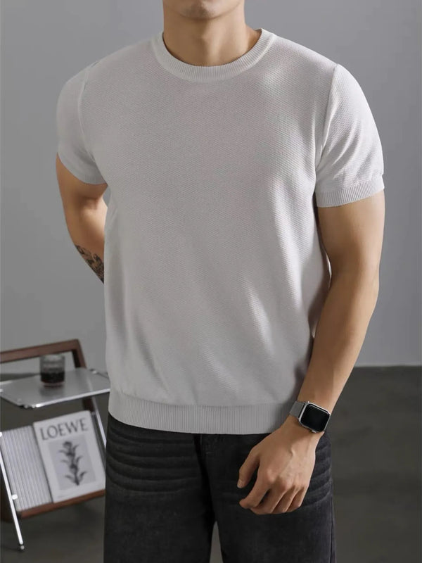 Men's Full Size Classic Crew Neck Basic T-Shirt Plus Size