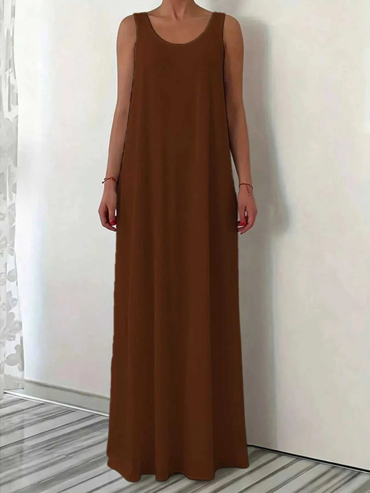 Sleeveless Maxi Dress with Pockets 100100390424798 34 Affordable Fashion Under $100 Jerry's Apparel 