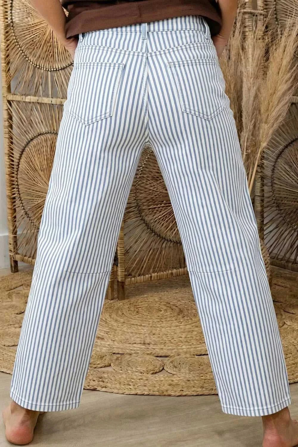 Striped Barrel Leg Jeans 100100406431104 63 Affordable Fashion Under $100 Jerry's Apparel 