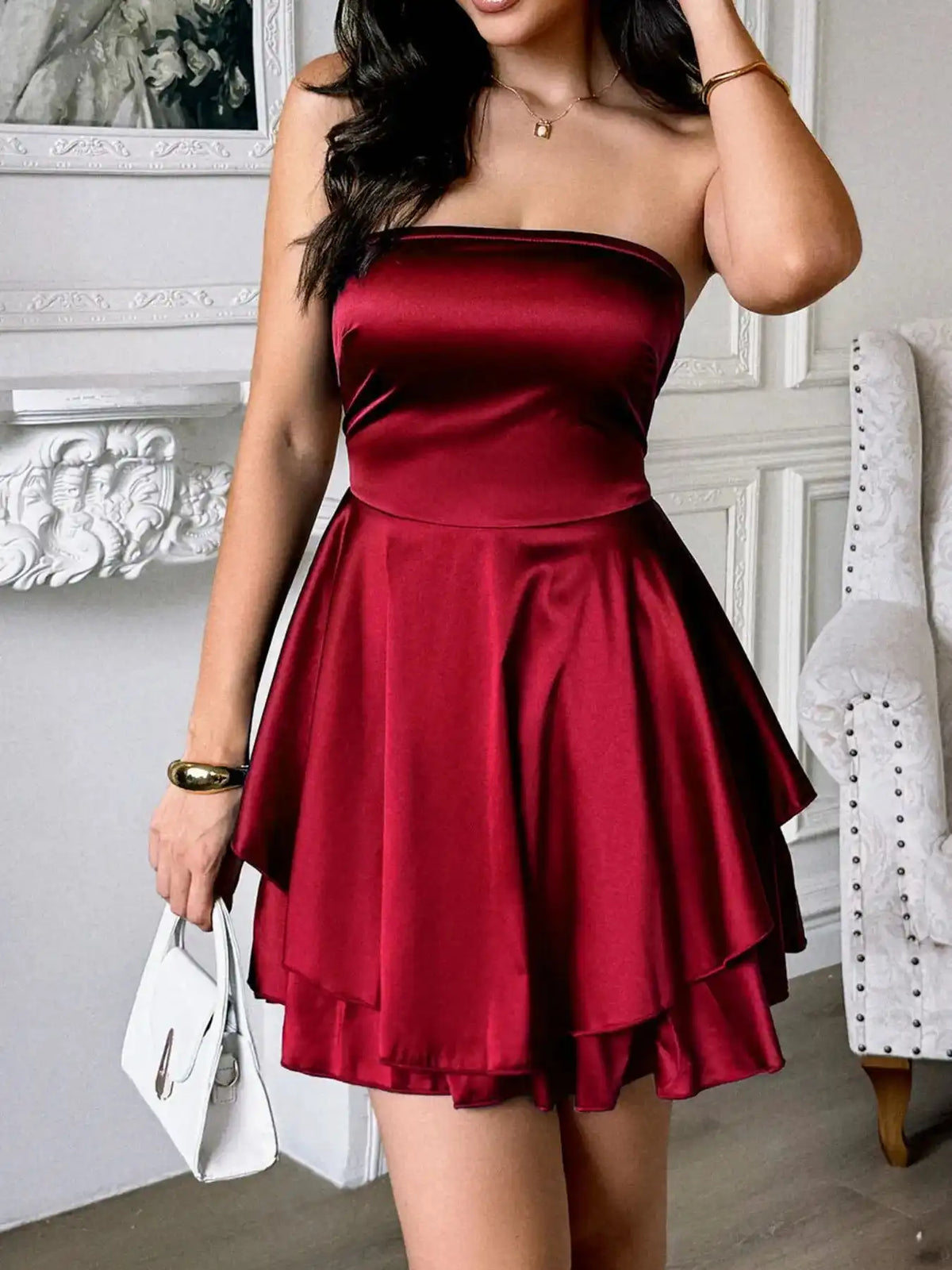Layered Tube Mini Dress 100100547108093 68 Affordable Fashion Under $100 Jerry's Apparel 