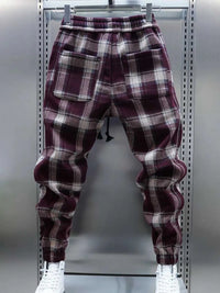 Men's Plus Size Plaid Drawstring Joggers 100400746661223 43 Affordable Fashion Under $100 Jerry's Apparel 