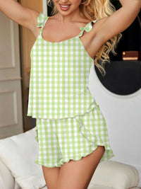 Ruffled Printed Cami and Shorts Set 100100909781199 31 Affordable Fashion Under $100 Jerry's Apparel 