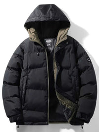 Men's Full Size Outdoor Padded Hooded Puffer Jacket Plus Size 100400974841148 102 Fashion Forward Plus Size Clothing Jerry's Apparel 