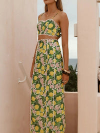 Printed Cami and Maxi Skirt Set