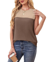 Color Block Round Neck Tank 100100795101366 16 Affordable Fashion Under $100 Jerry's Apparel 