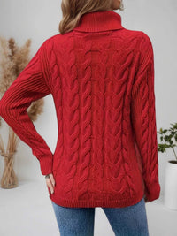 Cable Knit Turtleneck Long Sleeve Sweater 100100174532282 38 Affordable Fashion Under $100 Jerry's Apparel 