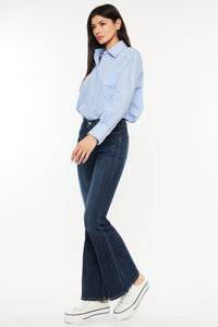 Full Size Mid Rise Flare Jeans